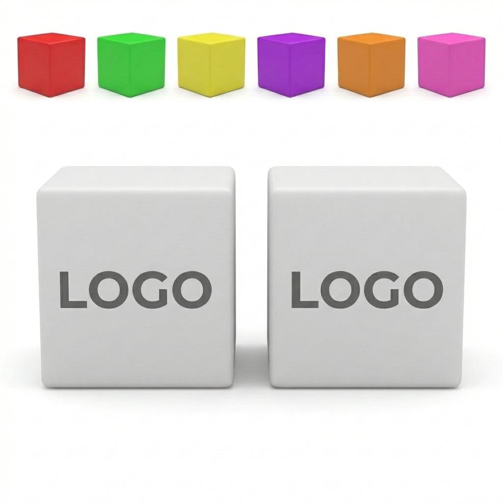 8-Inch Dimmable RGB LED Cube Lamp with Remote Control