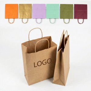 Customizable Full-Color Logo Paper Shopping Tote Bags