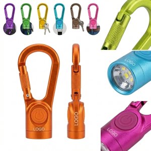 Multi-Color LED Clip-On Safety Light with Carabiner