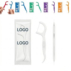 Colorful Individually Wrapped Travel Floss Picks