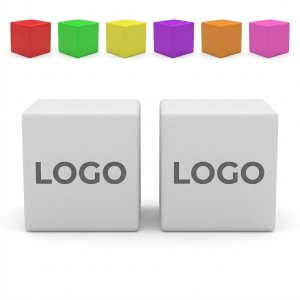 8-Inch Dimmable RGB LED Cube Lamp with Remote Control