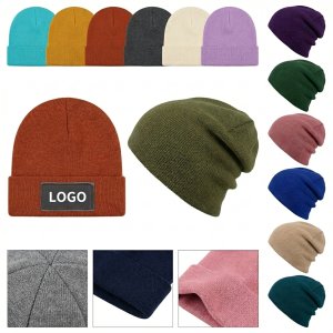 Unisex Soft Stretchy Crochet Slouchy Winter Hat